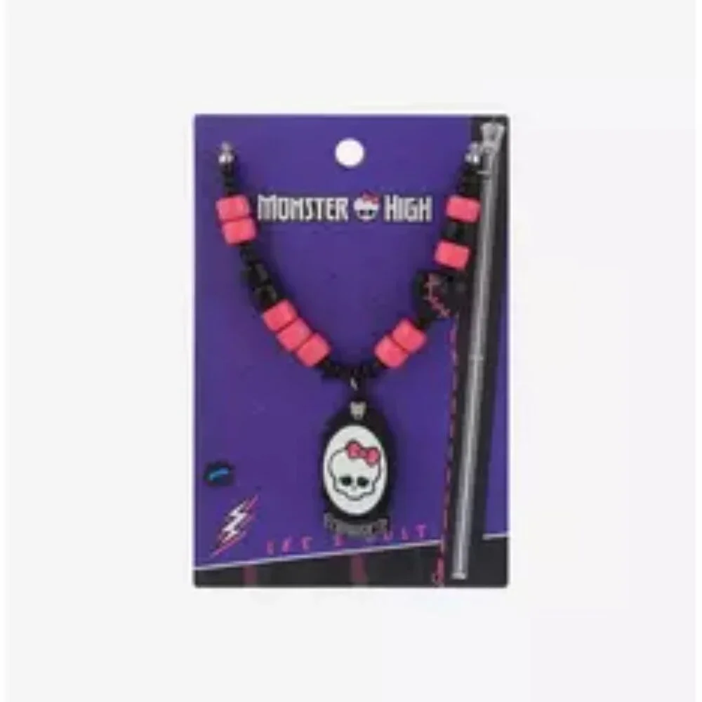 Monster High Cameo Skull Beaded Necklace